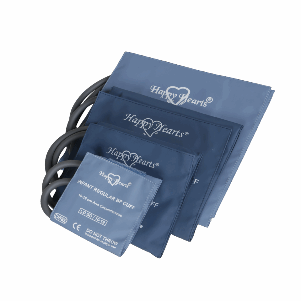 Non-invasive blood pressure (NIBP) cuffs and connectors